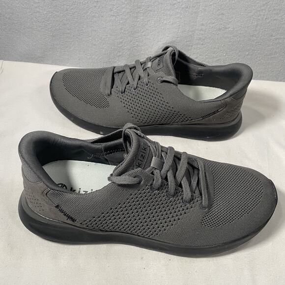 Kizik Lima Handsfree Gray Knit Lace Up Shoes Sneakers Mens 11 / Womans 12.5 - Picture 4 of 8